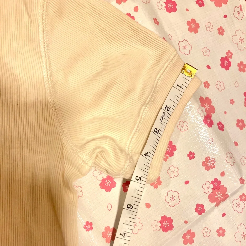 Ralph Lauren Girls Beige Ruffle Button Up Short Sleeve Blouse Size XL (Girls)
